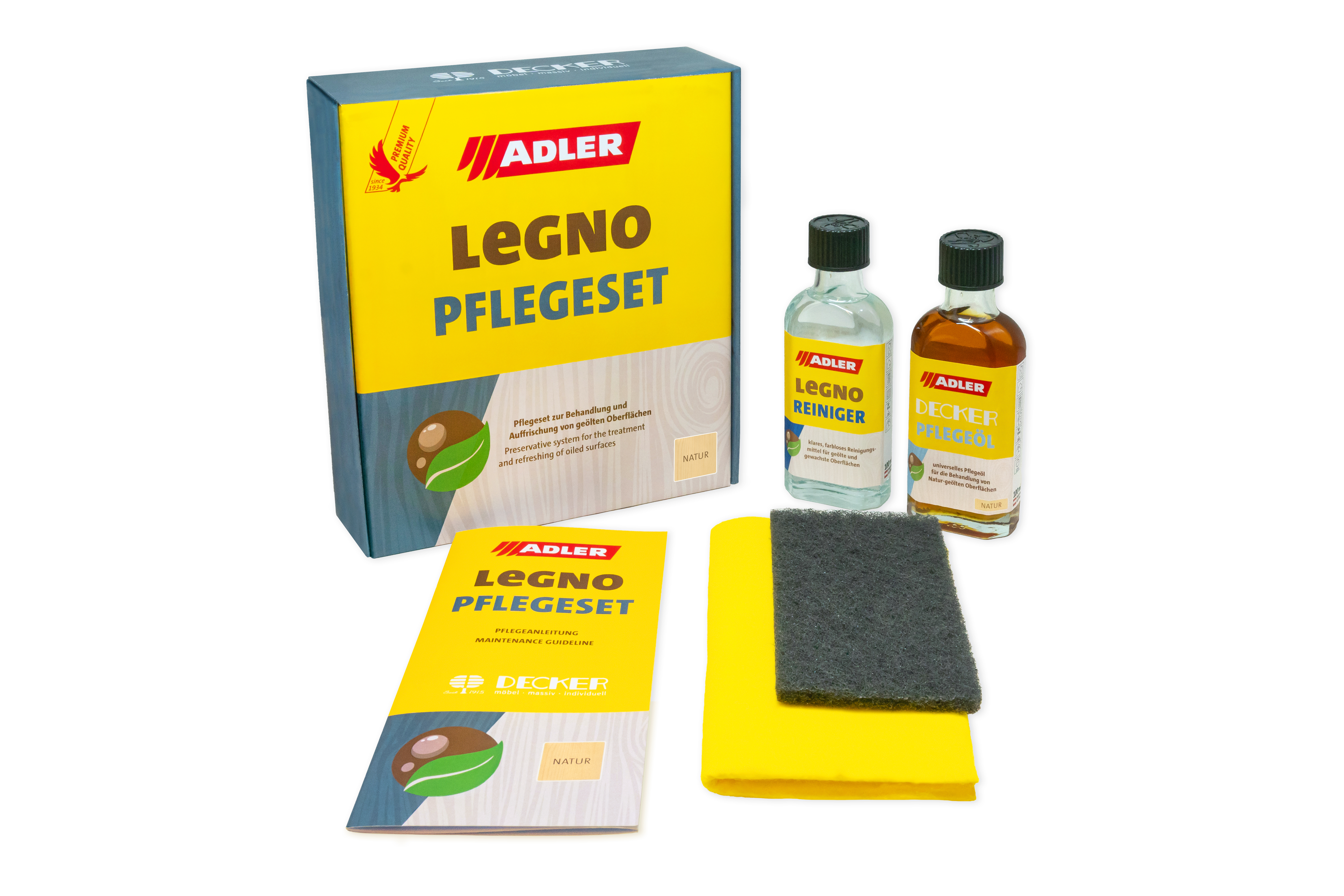 Pflegeset für natur geölte Oberflächen